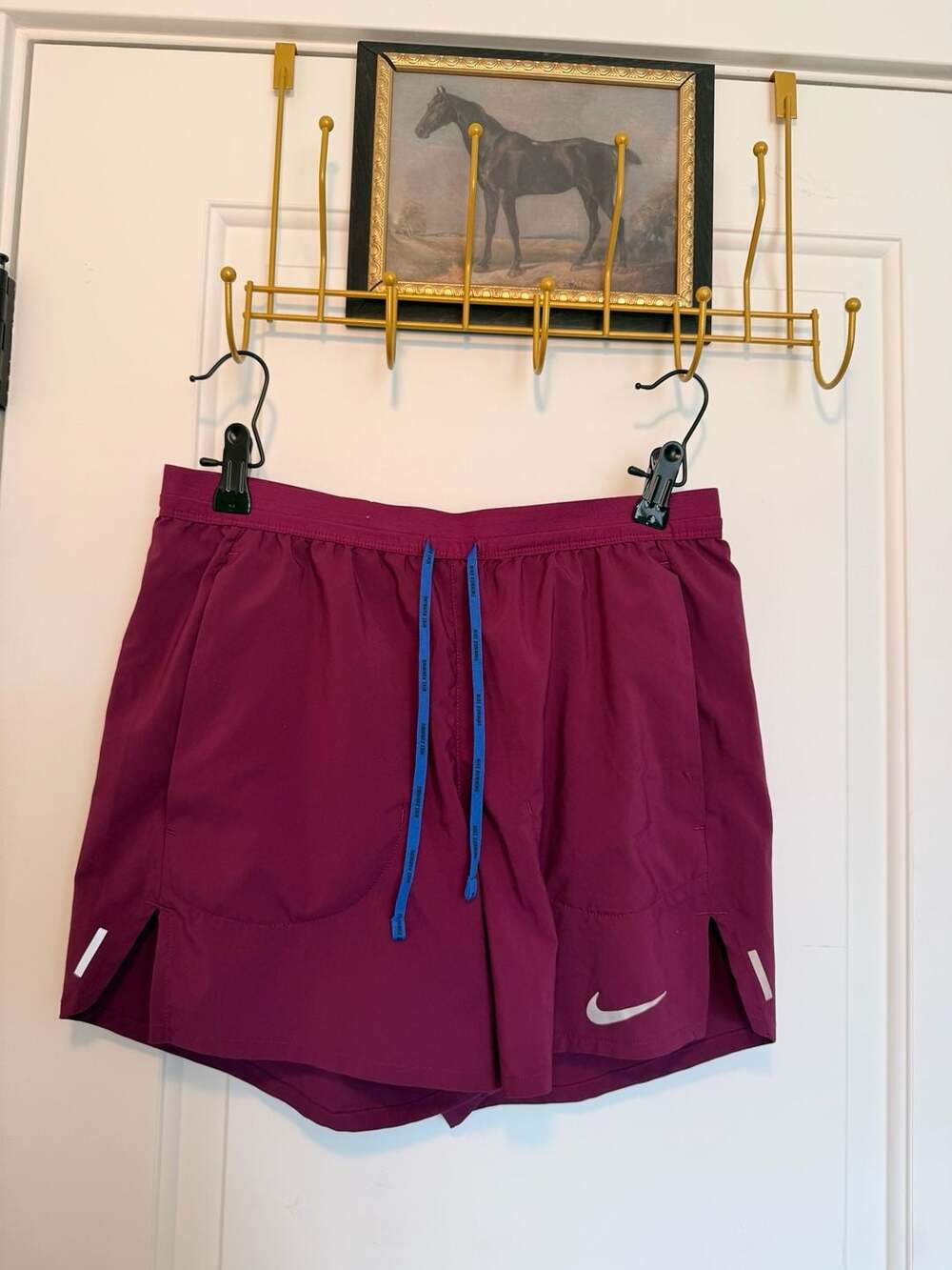 Nike Flex Stride 5-Inch Brief-Lined Running Shorts in Sangria